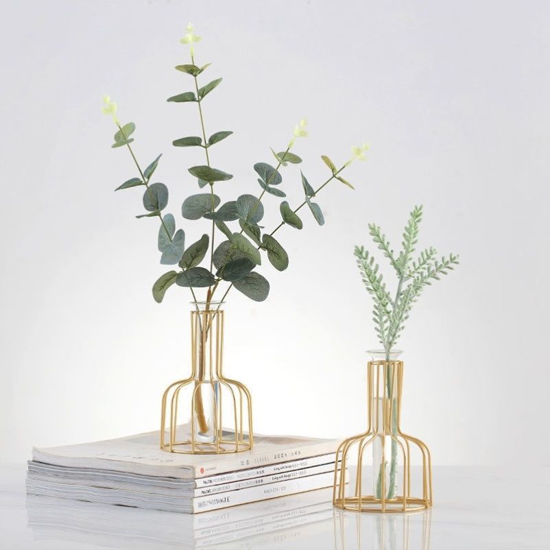 Nordischer Stil Eisen Metallvase für Hydrokultur Dekor