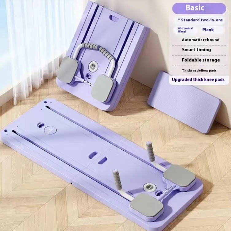 Foldable Ab Wheel Fitness Board – Multi-Workout Home Gym