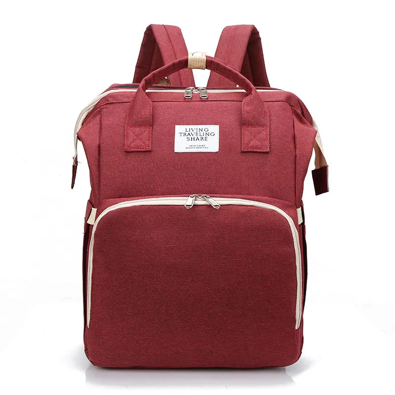 Large-Capacity Diaper Backpack – Everything in One Bag