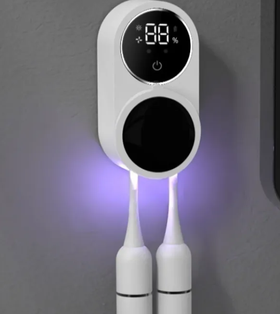 Smart Toothbrush Holder – Touch-Free Wall Station with UV Cycle