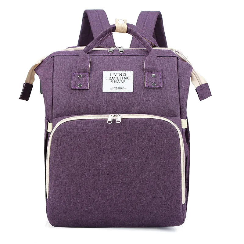 Large-Capacity Diaper Backpack – Everything in One Bag