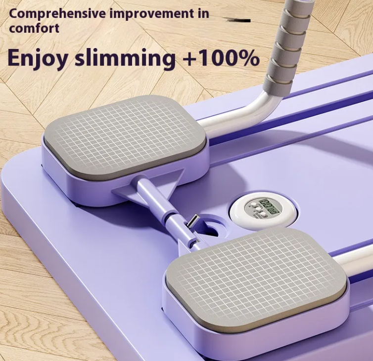 Foldable Ab Wheel Fitness Board – Multi-Workout Home Gym