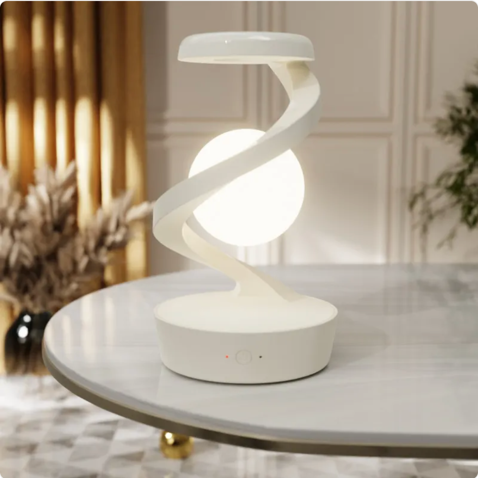 Moon Lamp – Rotating Moon Desk Light with Wireless Charging