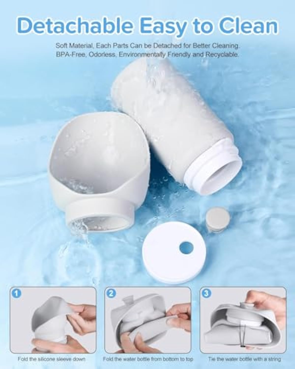 Portable Dog Water Bottle – Leak-Proof Travel Bowl (550ml)