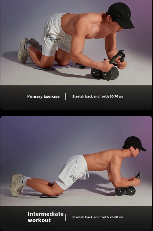 Automatic Rebound Ab Wheel – Core Trainer with Spring Assist