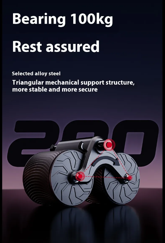 Automatic Rebound Ab Wheel – Core Trainer with Spring Assist