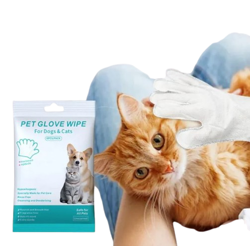 Pet Cleaning Gloves & Wipes – Quick Grooming On the Go