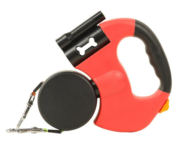 Dual Dog Leash – Walk Two Dogs Tangle-Free (with Light)