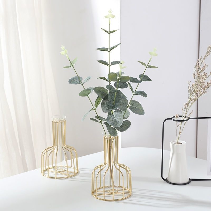 Nordischer Stil Eisen Metallvase für Hydrokultur Dekor