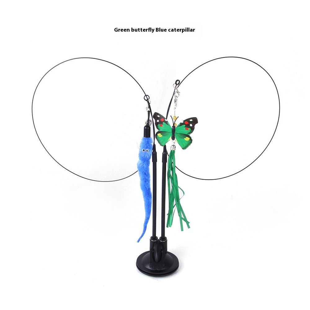 Cat Sucker Teaser Toy – Suction-Cup Interactive Play