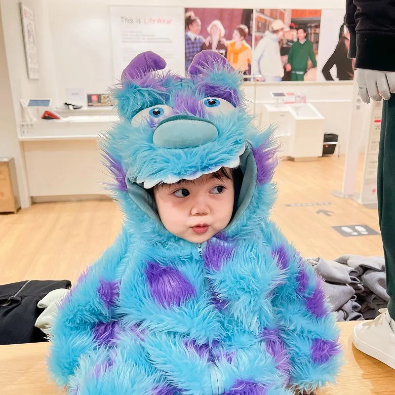 Hooded Animal Baby Jumpsuit – Cozy & Cute