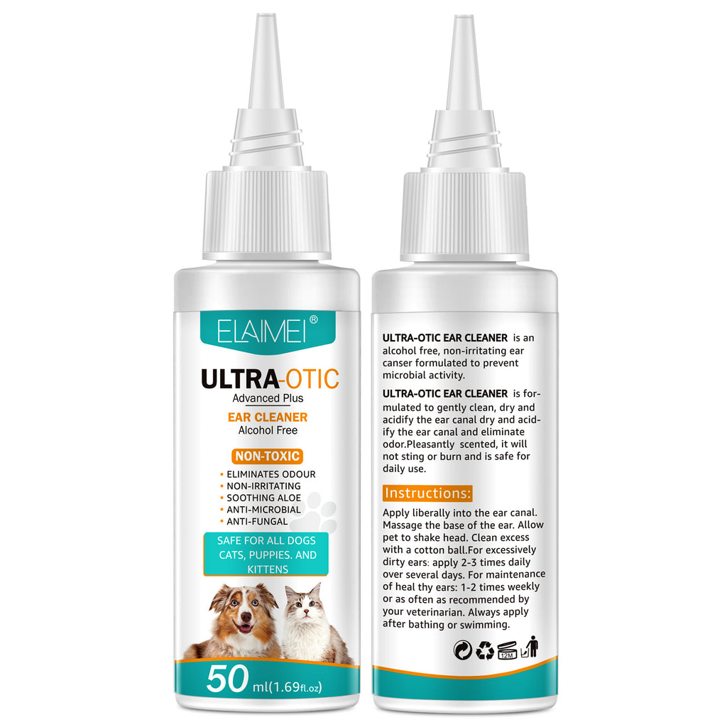 Pet Ear Cleaner – Gentle Dog & Cat Ear Cleaning Solution (50ml)
