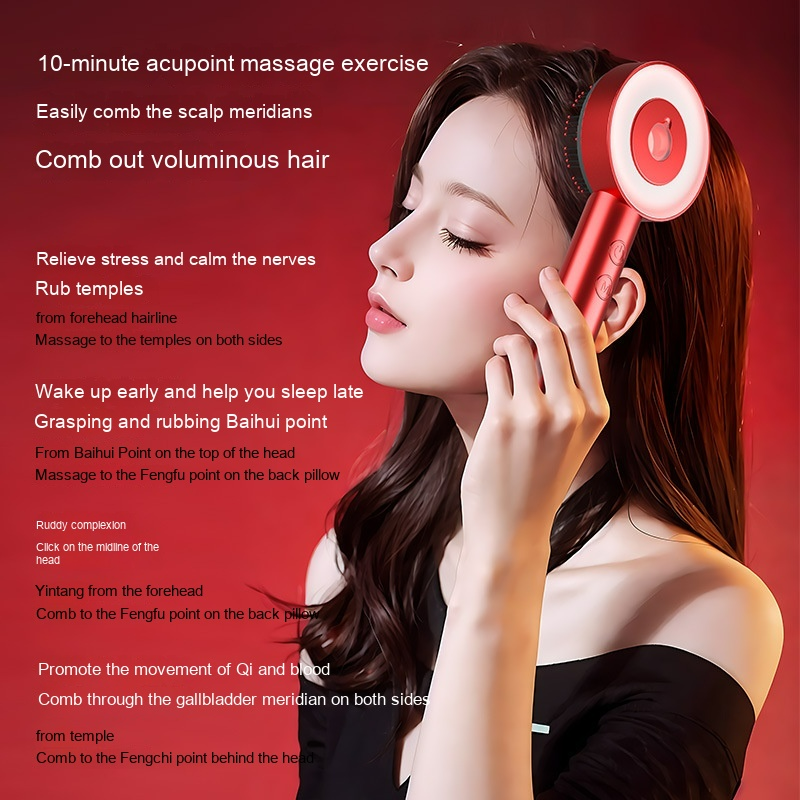 Scalp Massager Comb – Relax & Detangle in One