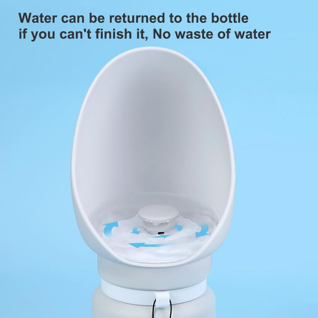 Portable Dog Water Bottle – Leak-Proof Travel Bowl (550ml)