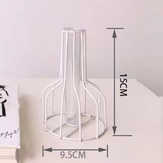 Nordischer Stil Eisen Metallvase für Hydrokultur Dekor