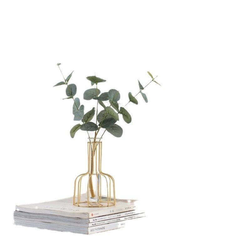 Nordischer Stil Eisen Metallvase für Hydrokultur Dekor