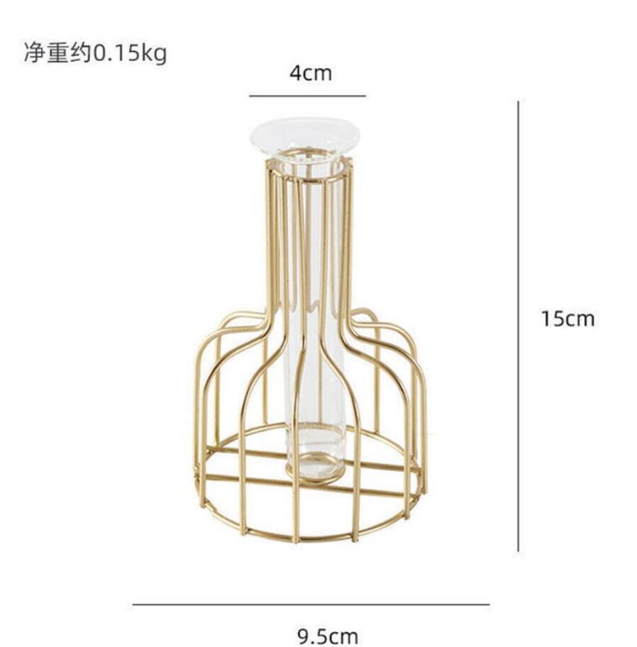 Nordischer Stil Eisen Metallvase für Hydrokultur Dekor