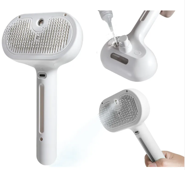 2-in-1 Pet Spray Brush – Deshedding Made Easy