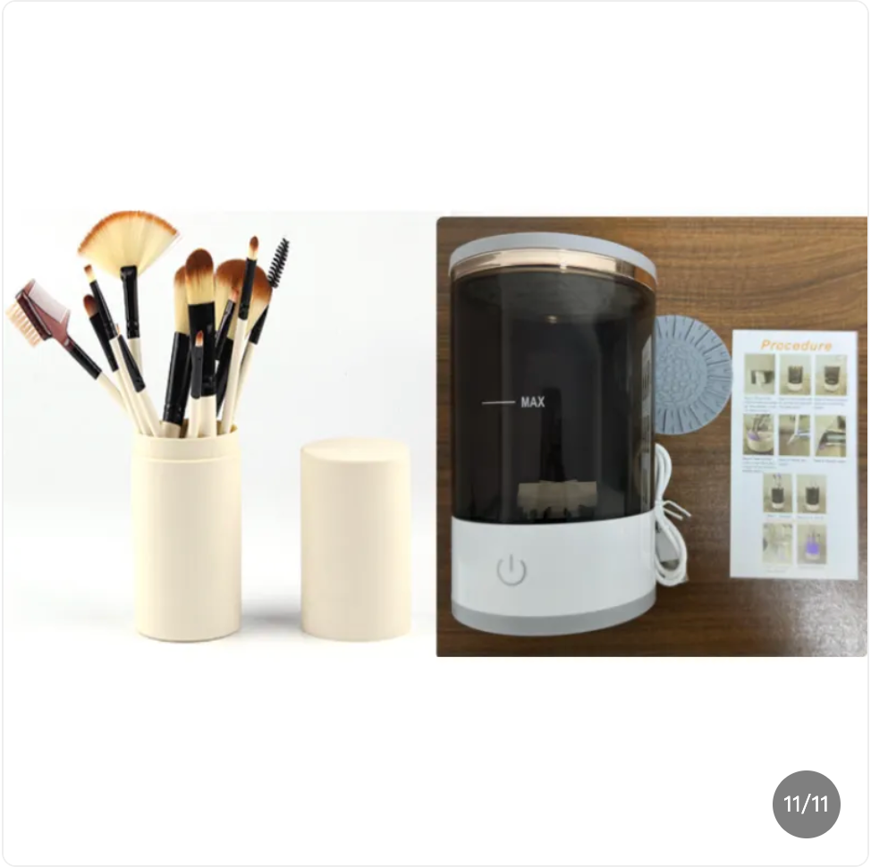 Electric Makeup Brush Cleaner – Spotless Brushes in Seconds